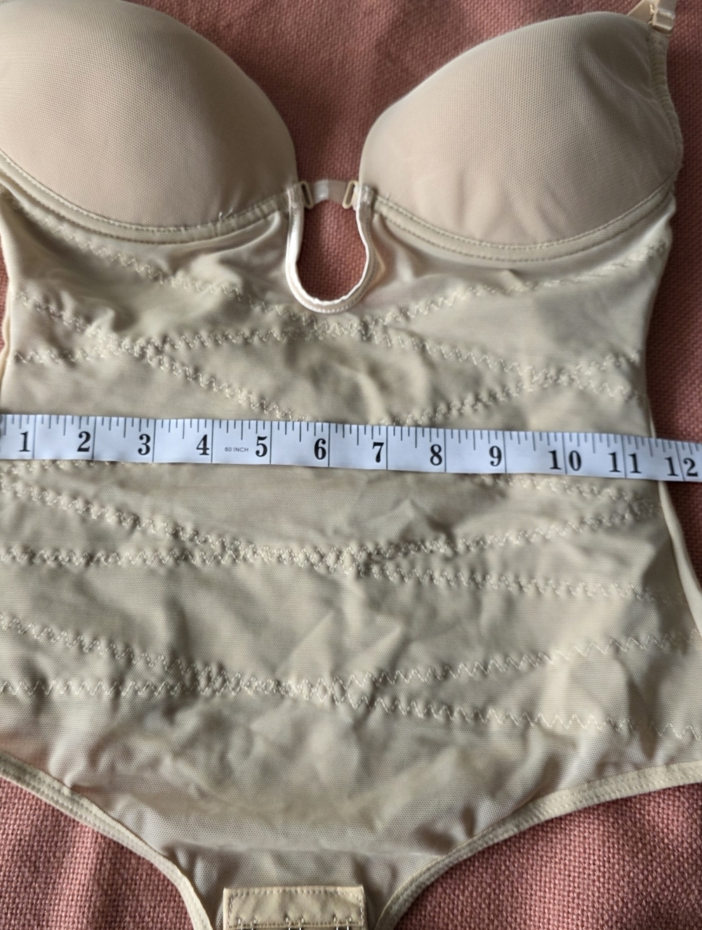 Nude Shaping Bodysuit Sz M Nylon/Spandex